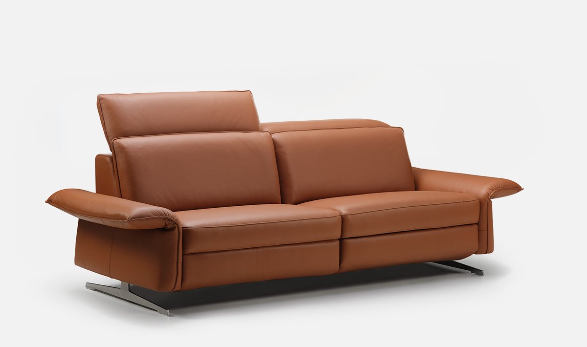 Rom 1961 Adora leder Sofa Frontansicht