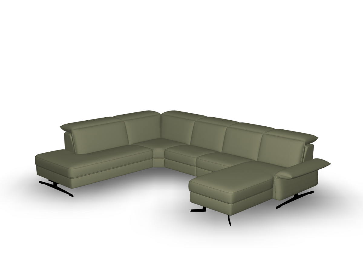 rom1961 ADORA Ecksofa mit Longchair rom1961